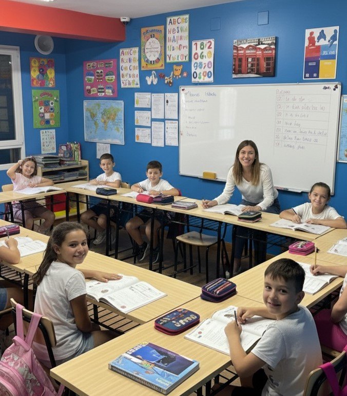 Actividad con materiales didácticos en clase