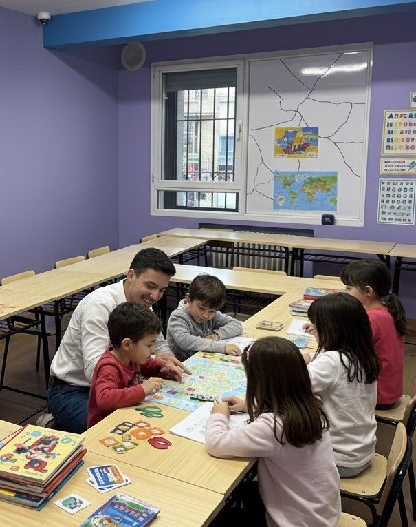 Juego con flashcards para aprender vocabulario